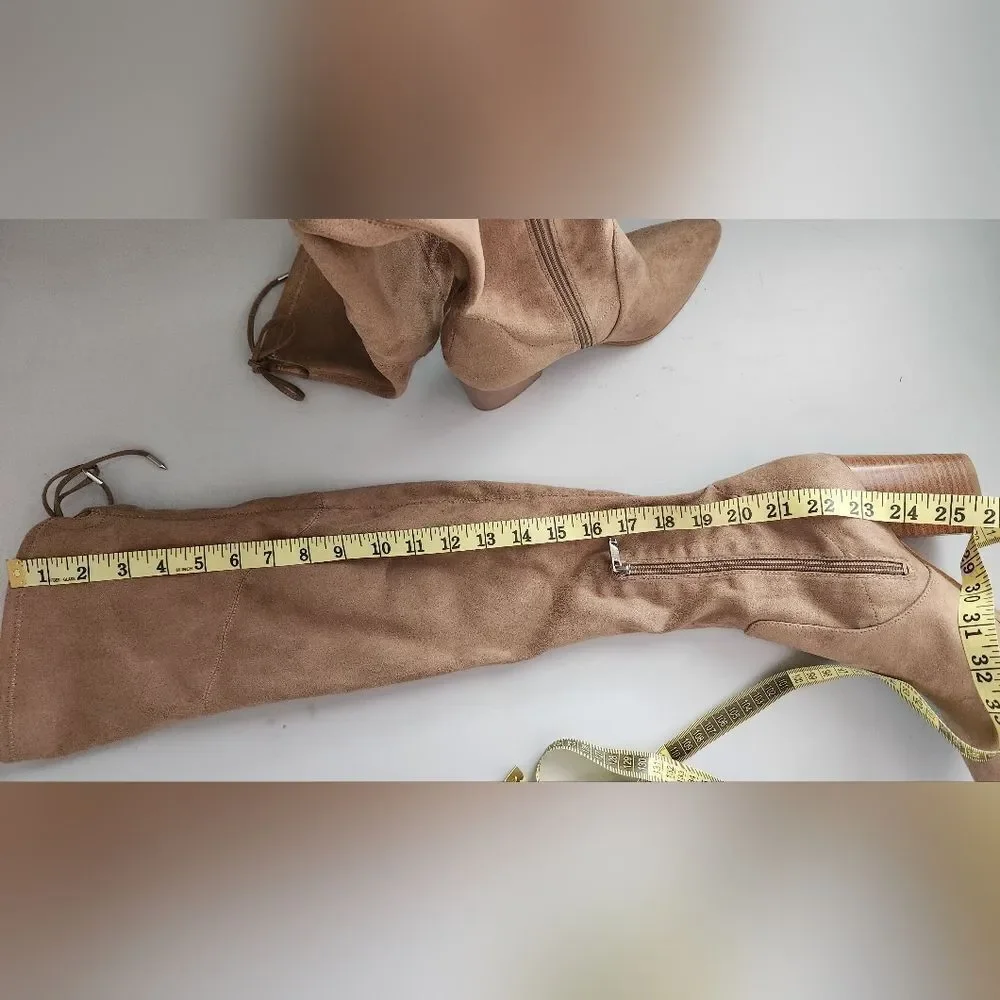 Marc Fisher LTD Arletta  Tan Over-the-Knee Boots Size 7